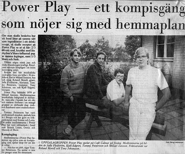 News story in Upsala Nya Tidning