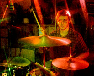 Tommy on the drums